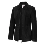 Women's Marsha Suede Black Jacket Women's Marsha Suede Black Jacket