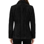 Women's Marsha Suede Black Jacket Full Back Women's Marsha Suede Black Jacket Full Back