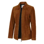 Women's Marsha Suede Brown Jacket Women's Marsha Suede Brown Jacket