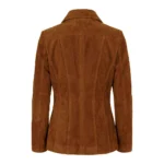 Women's Marsha Suede Brown Jacket Back Women's Marsha Suede Brown Jacket Back