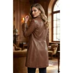 Womens Real Leather Car Cognac Coat For Sale Womens Real Leather Car Cognac Coat For Sale