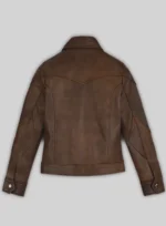 Women’s Selena Gomez Coach SS18 Leather Jacket back